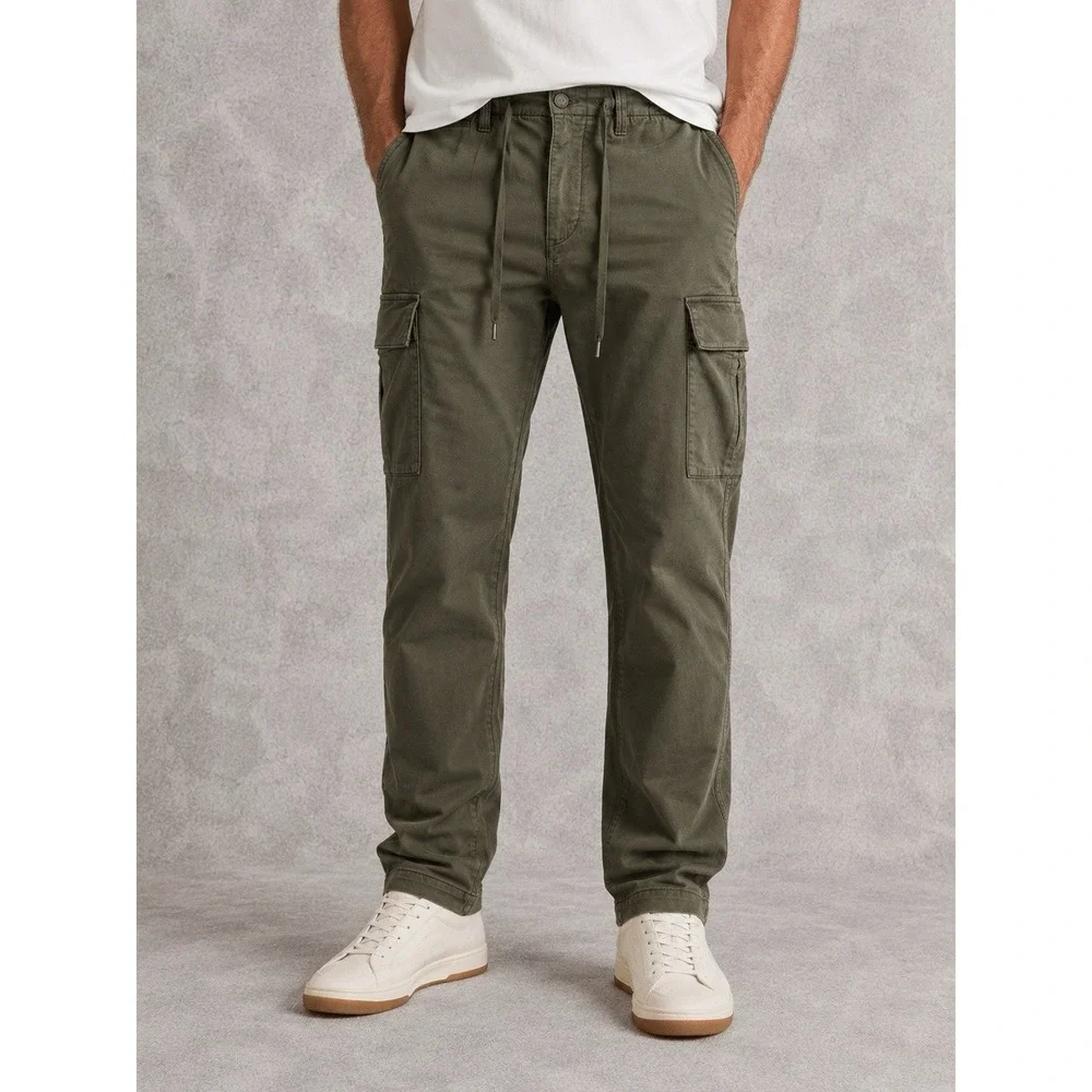 Polo Ralph Lauren Cargo Pants Mens 36x27 Green Slim Fit Utility Military